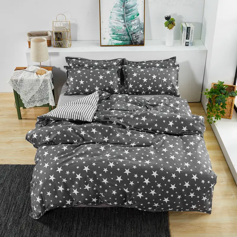 Aloe Vera Cotton Brushed Set for Men Bed Sheets Quilt Cover - Image 22