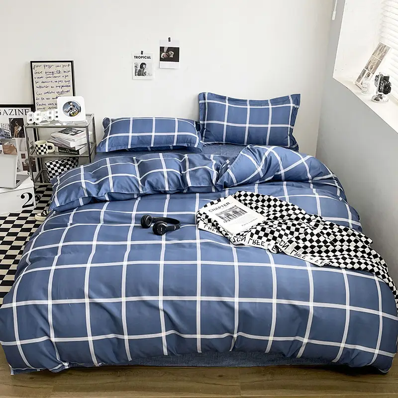 Aloe Vera Cotton Brushed Set for Men Bed Sheets Quilt Cover - Image 23