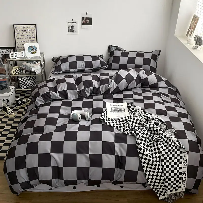 Aloe Vera Cotton Brushed Set for Men Bed Sheets Quilt Cover - Image 28