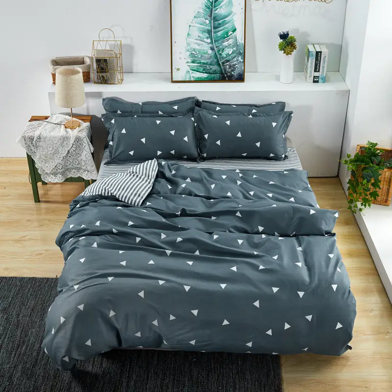 Aloe Vera Cotton Brushed Set for Men Bed Sheets Quilt Cover - Image 30