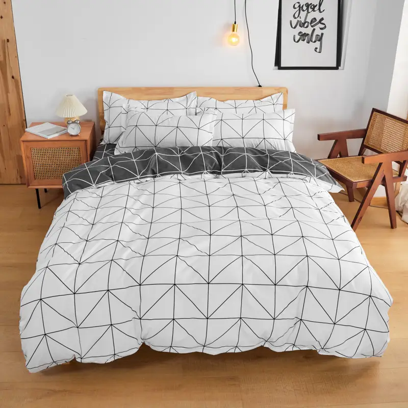 Aloe Vera Cotton Brushed Set for Men Bed Sheets Quilt Cover - Image 32