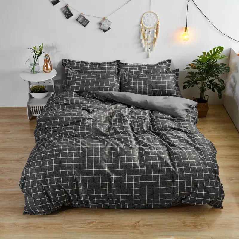 Aloe Vera Cotton Brushed Set for Men Bed Sheets Quilt Cover - Image 35