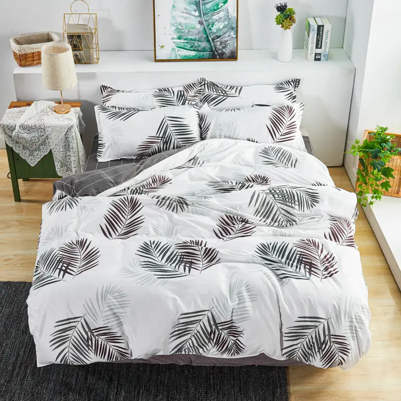 Aloe Vera Cotton Brushed Set for Men Bed Sheets Quilt Cover - Image 36