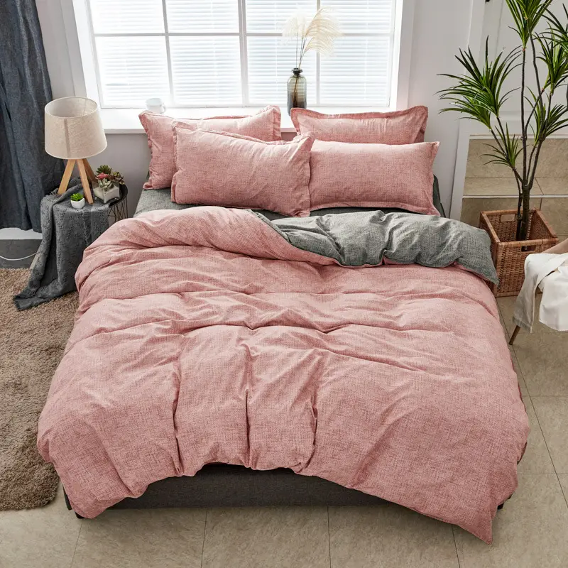 Aloe Vera Cotton Brushed Set for Men Bed Sheets Quilt Cover - Image 4