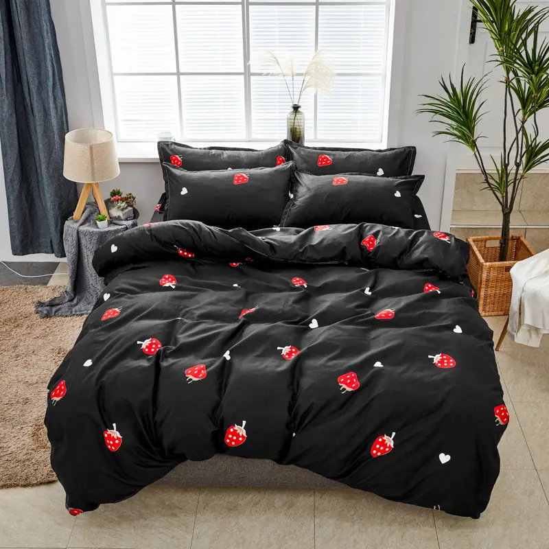 Aloe Vera Cotton Brushed Set for Men Bed Sheets Quilt Cover - Image 9