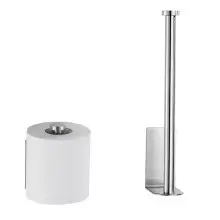 Stainless Steel Toilet Paper Holder with Telescopic Roll — feature 6