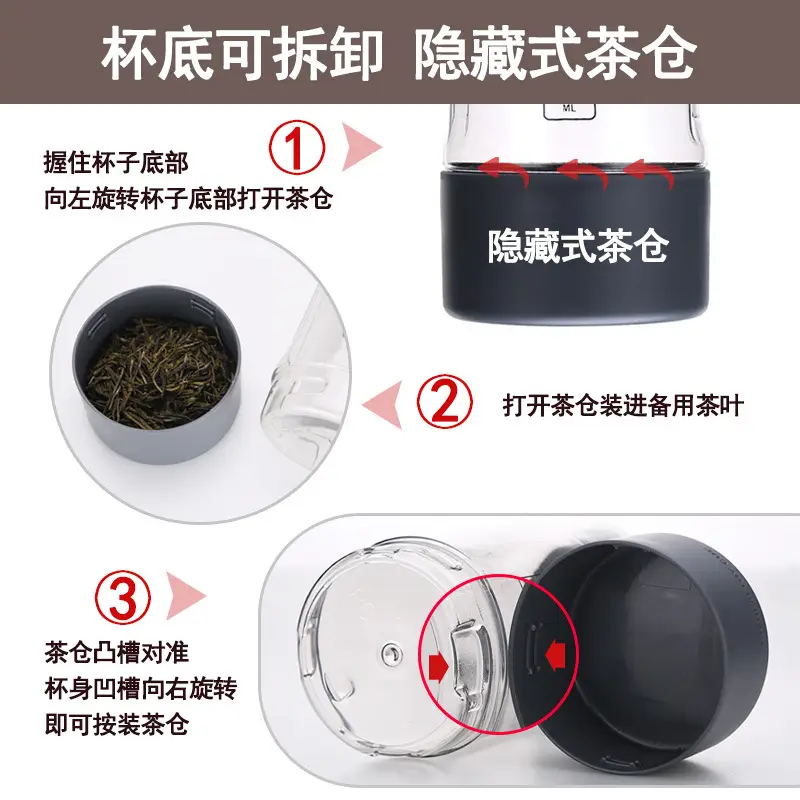 Fuguang Large Capacity Plastic Water Cup 500ml