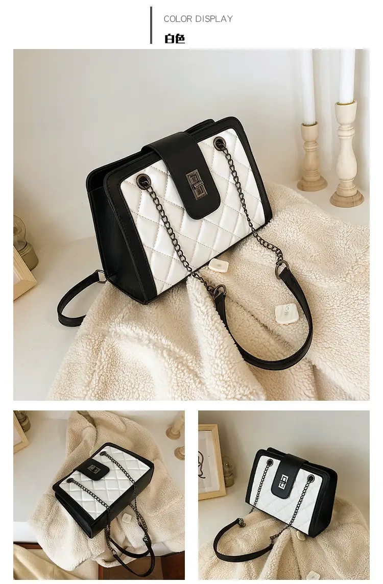 Black Quilted Women's Shoulder Bag 2024 Korean Style — feature 10