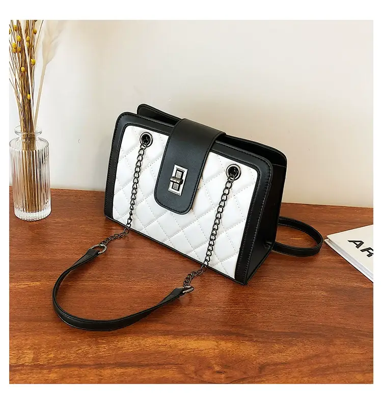 Black Quilted Women's Shoulder Bag 2024 Korean Style — feature 26