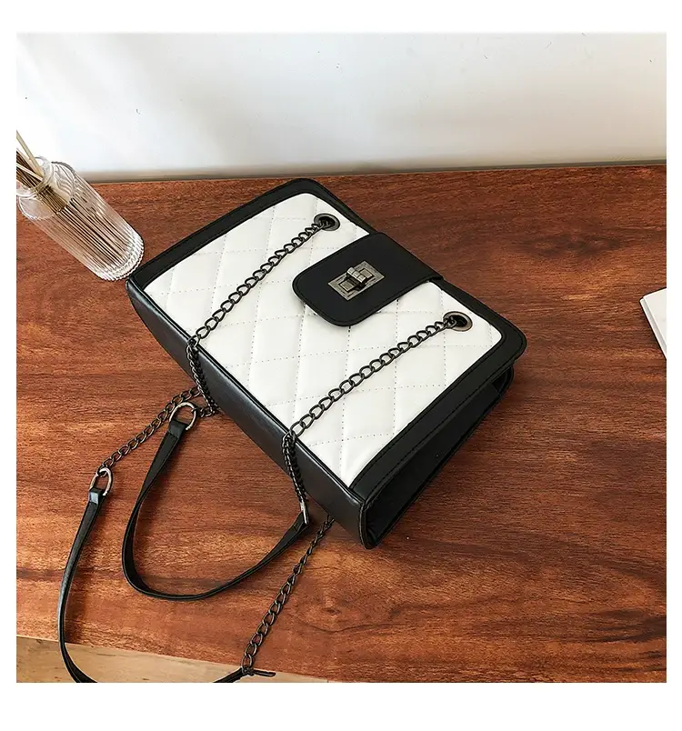 Black Quilted Women's Shoulder Bag 2024 Korean Style — feature 30