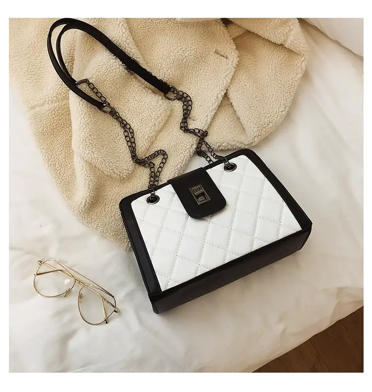 Black Quilted Women's Shoulder Bag 2024 Korean Style — feature 41