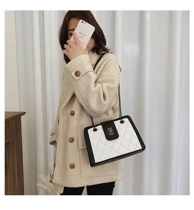 Black Quilted Women's Shoulder Bag 2024 Korean Style — feature 50