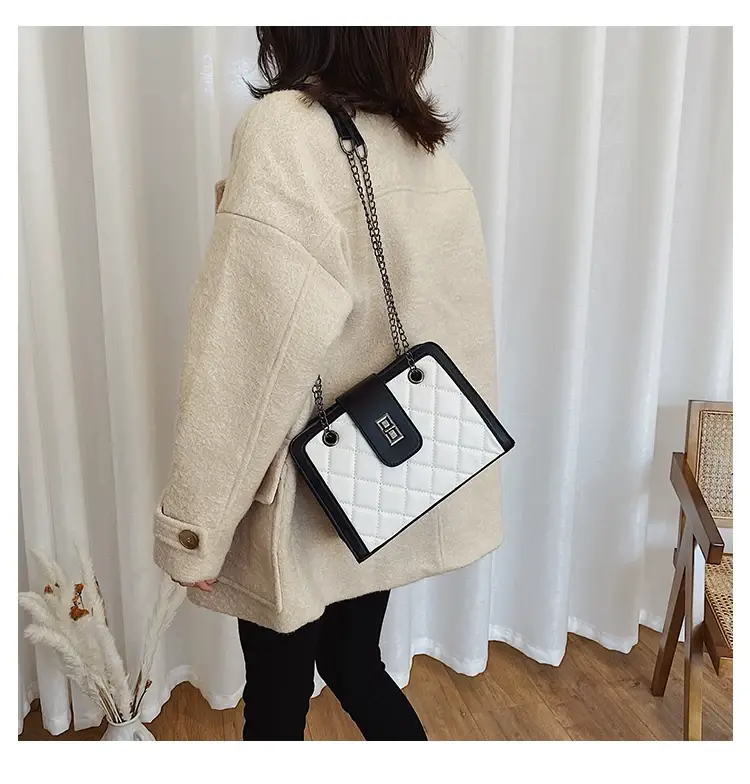 Black Quilted Women's Shoulder Bag 2024 Korean Style — feature 51