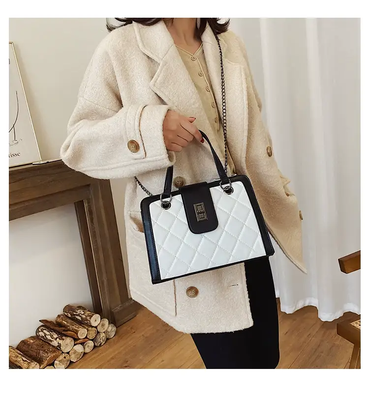 Black Quilted Women's Shoulder Bag 2024 Korean Style — feature 60