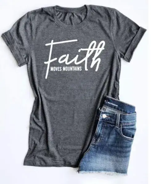 Red Faith Graphic T-Shirt for Women - Image 5