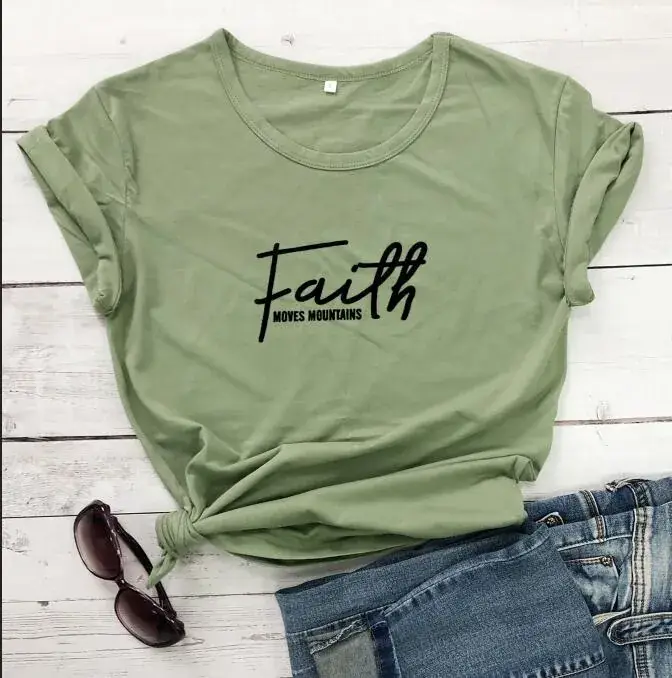 Red Faith Graphic T-Shirt for Women - Image 3