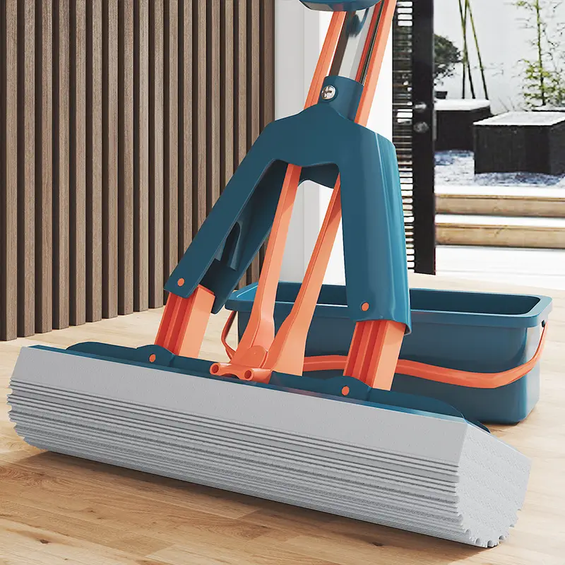 Sponge Mop Head Squeezing Water Hand-Washing Free Mopping Gum Cotton Household Absorbent Mop Floor Mop Cloth Lazy Large Net