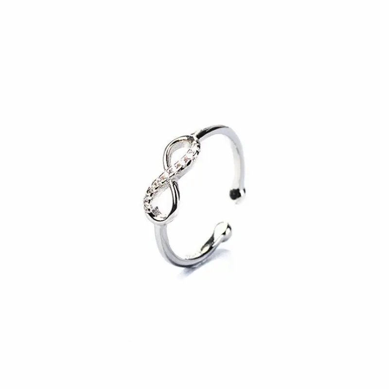 Women's Diamond Ring with 8-Character Personality Design - Image 5
