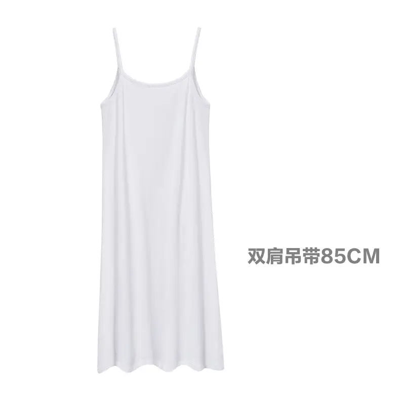 Black Korean Style Inner Undershirt Vest Skirt Plus Size - Image 7