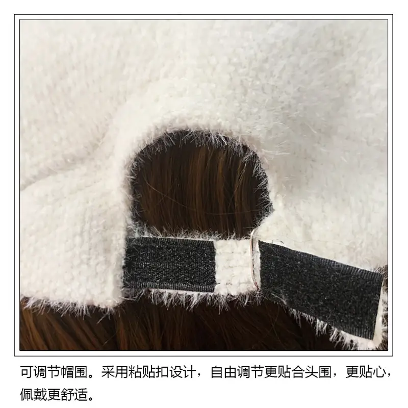 Long Hair Wig for Women with Baseball Cap - Image 3