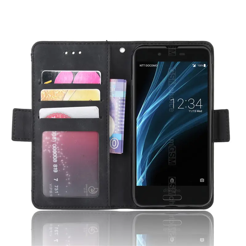 Multi-Card Leather Phone Case with Flip Screen & Card Slots - Image 8