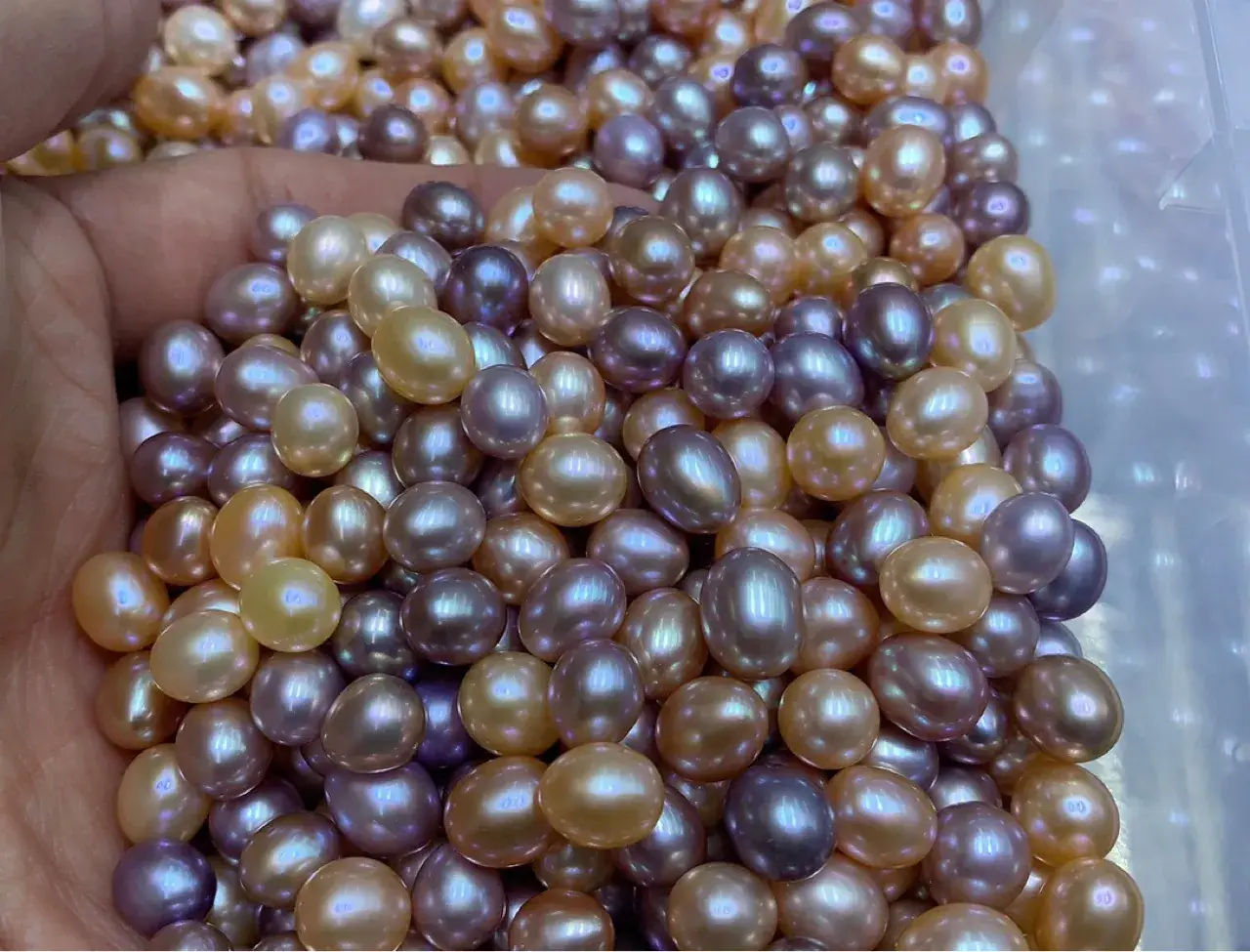 Freshwater Pearl Rice Beads 8-9mm Wholesale - Image 3