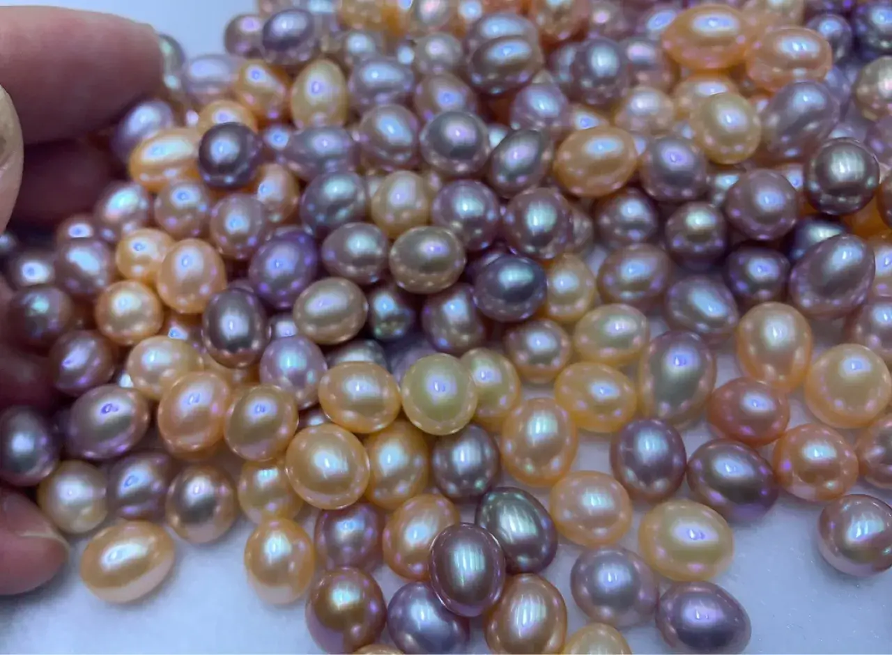 Freshwater Pearl Rice Beads 8-9mm Wholesale - Image 4
