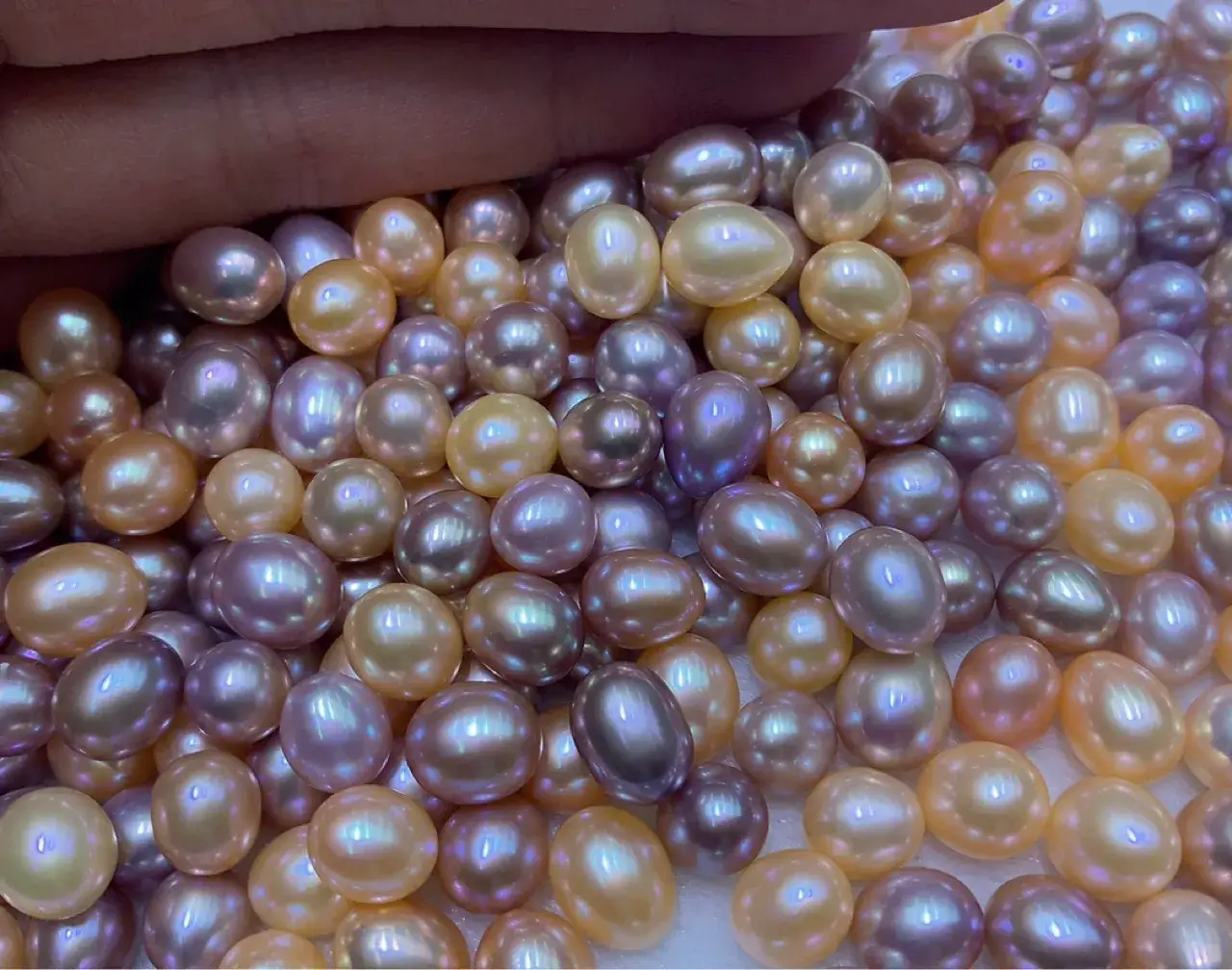Freshwater Pearl Rice Beads 8-9mm Wholesale - Image 6