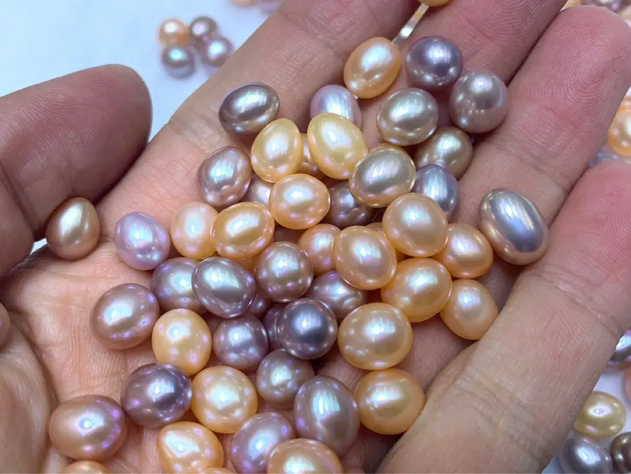 Freshwater Pearl Rice Beads 8-9mm Wholesale - Image 7