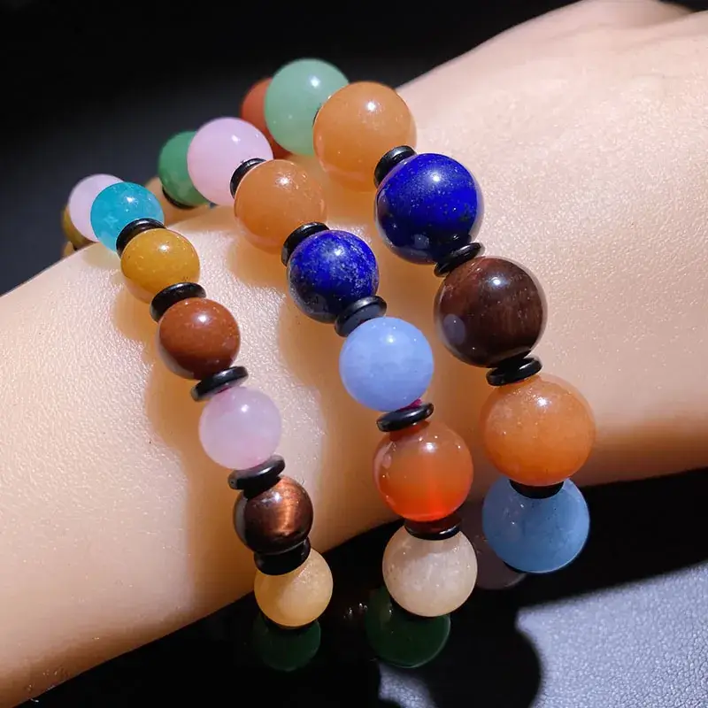 Jingyao Duobao Crystal Bracelet 8-12mm Couple Ring - Image 4