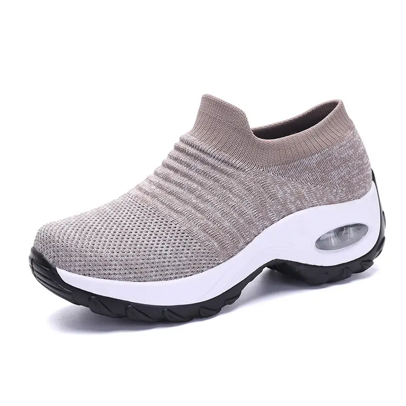 1839 cross-border women's shoes plus size spring air cushion increased socks mouth dance shoes fly woven breathable middle-aged and elderly mother shoes - Image 12