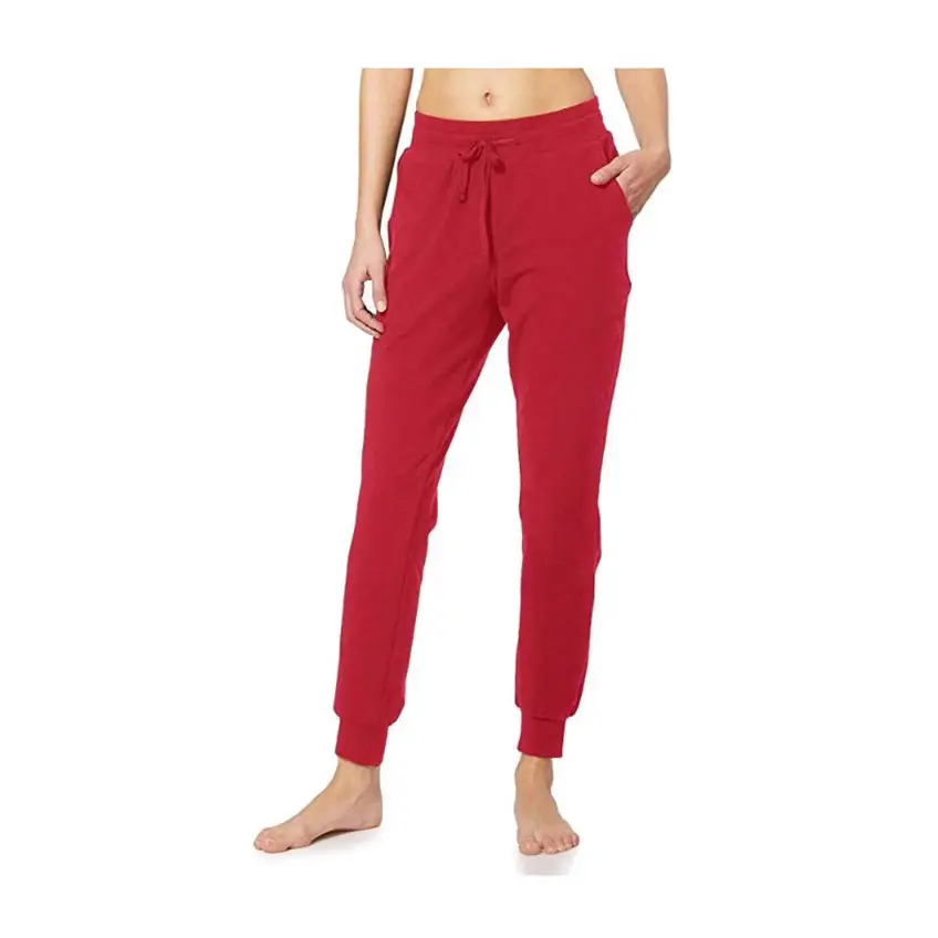Women Blue Cotton Yoga Jogging Pants Casual Sports Wear