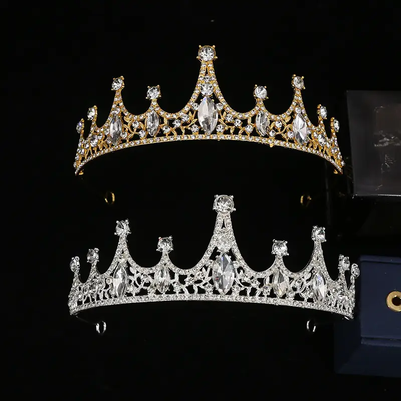 Crystal Crown for Girls Princess Headband Alloy Rhinestone