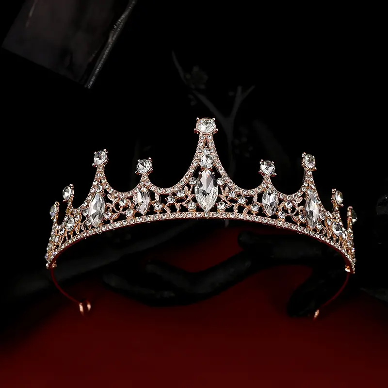 Crystal Crown for Girls Princess Headband Alloy Rhinestone