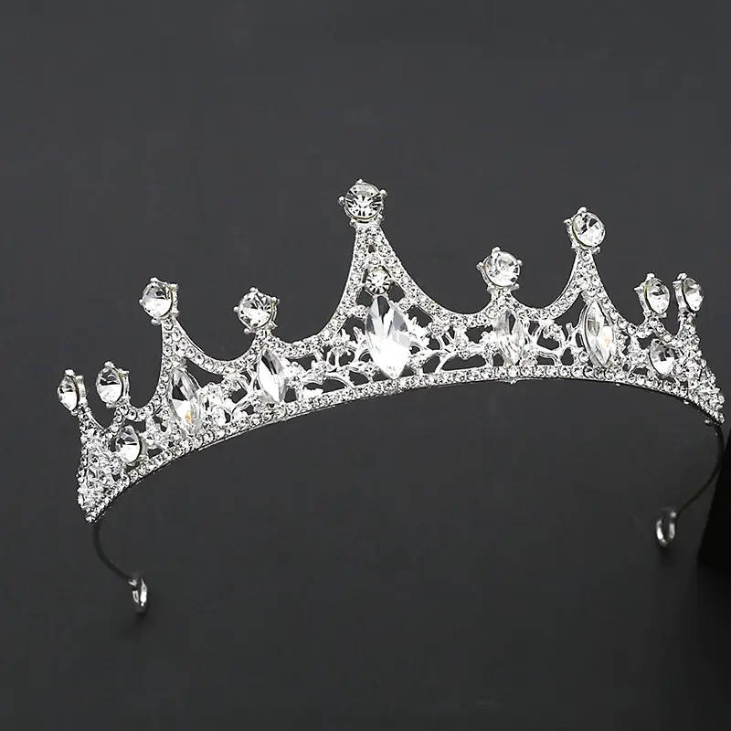 Crystal Crown for Girls Princess Headband Alloy Rhinestone — feature 4