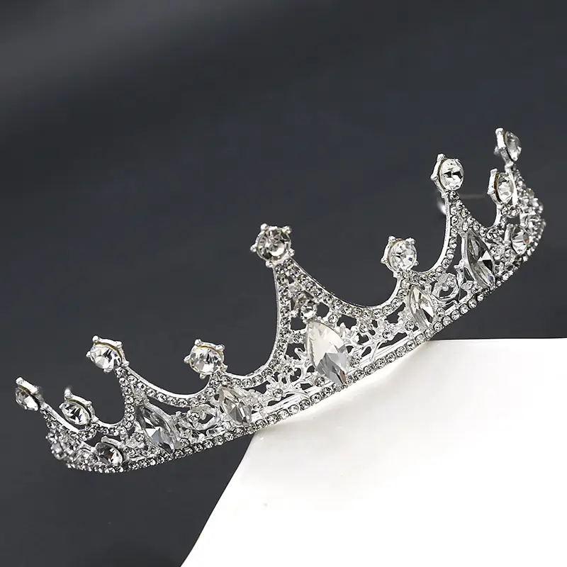 Crystal Crown for Girls Princess Headband Alloy Rhinestone — feature 6