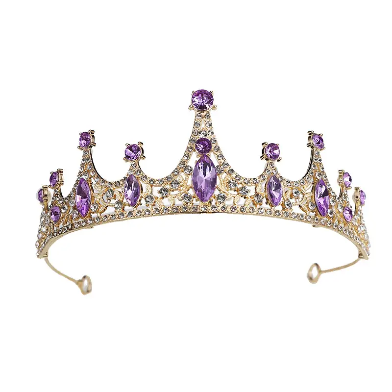 Crystal Crown for Girls Princess Headband Alloy Rhinestone