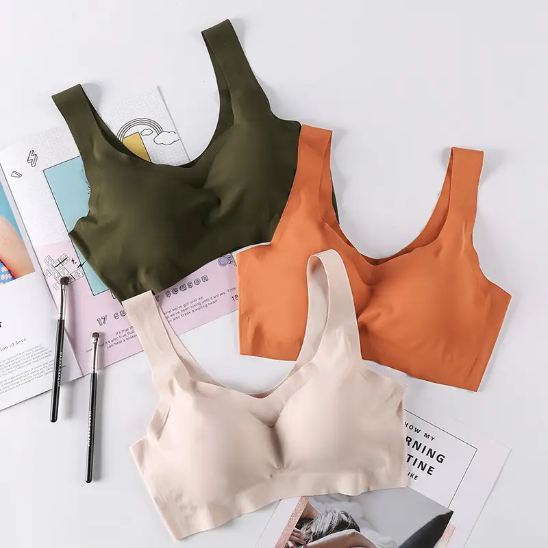 Japan's Shangpin Anxin Four-Generation Sleep Bra No-Rings Gather-up Seamless Vest Tube Top One-Piece Cooling Underwear