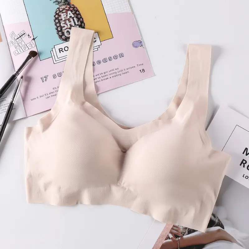 Japan's Shangpin Anxin Four-Generation Sleep Bra No-Rings Gather-up Seamless Vest Tube Top One-Piece Cooling Underwear