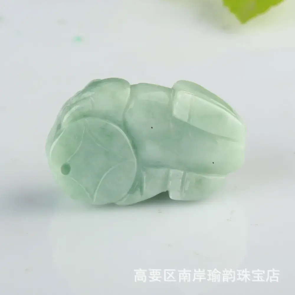 Green Jade Myanmar Art Pendant for Men Women - Image 4