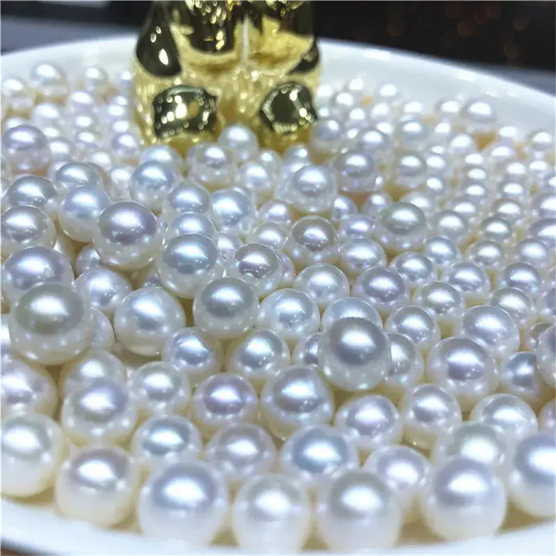 Freshwater Pearl Round Beads 7-12mm 3A Color - Image 2