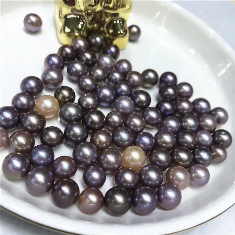 Freshwater Pearl Round Beads 7-12mm 3A Color - Image 3