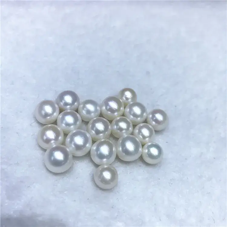 Freshwater Pearl Round Beads 7-12mm 3A Color - Image 4
