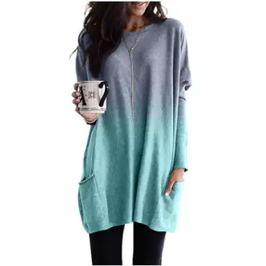 Women Gradient Long Sleeve T-Shirt 2025 - Image 14