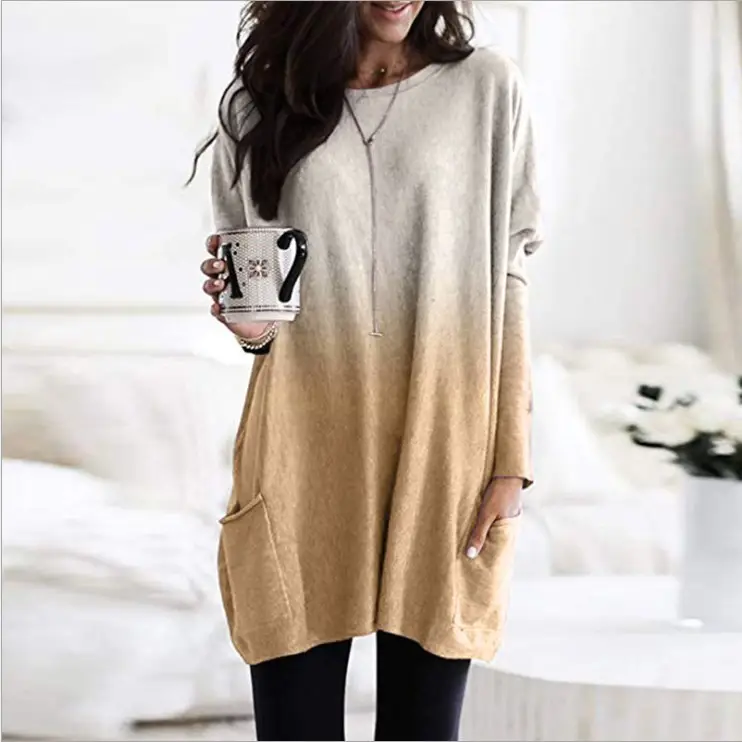 Women Gradient Long Sleeve T-Shirt 2025 - Image 5