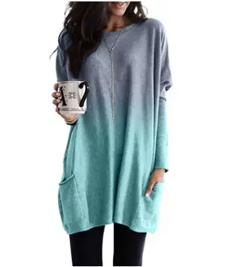 Women Gradient Long Sleeve T-Shirt 2025 - Image 6