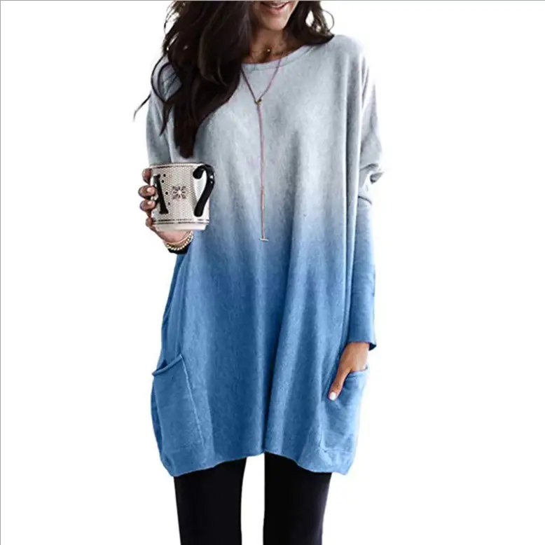 Women Gradient Long Sleeve T-Shirt 2025 - Image 9