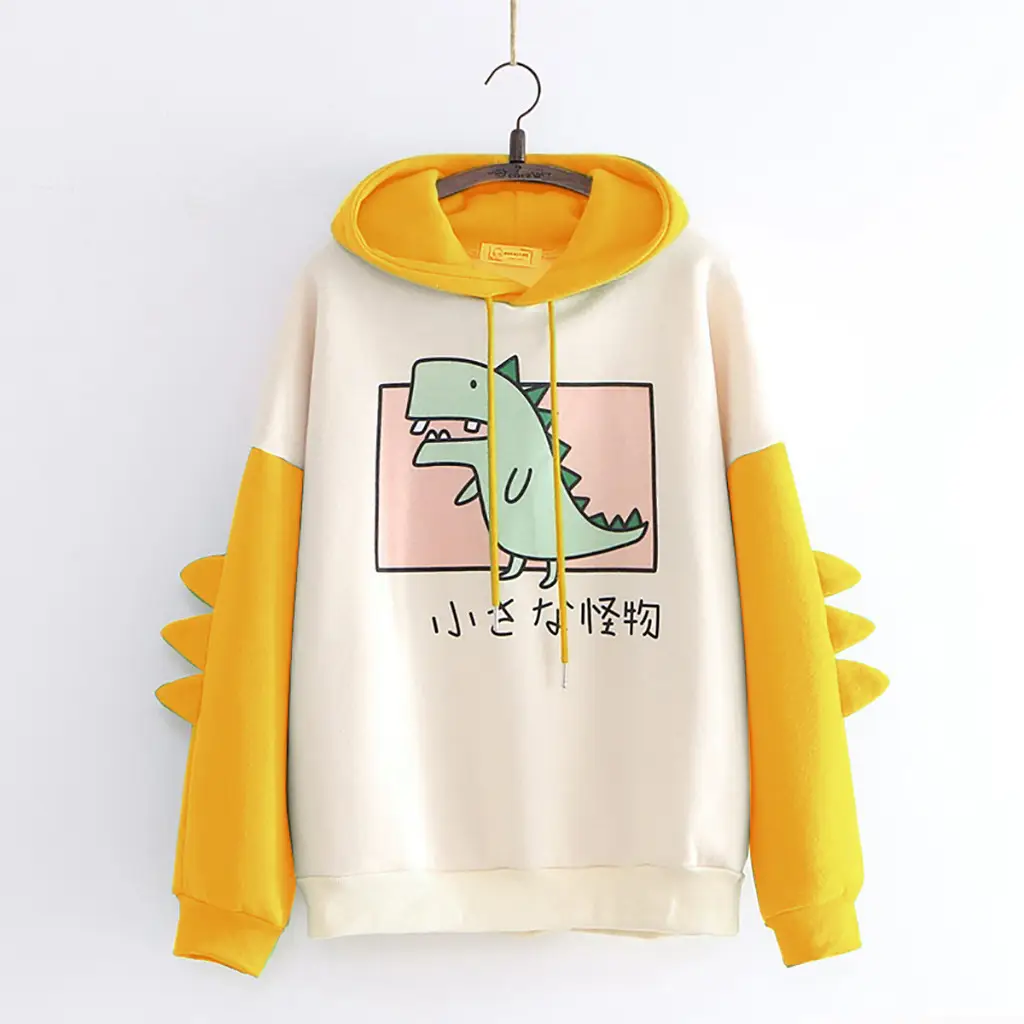 Dinosaur Printed Sweatshirt Men Women Autumn Winter - Image 15