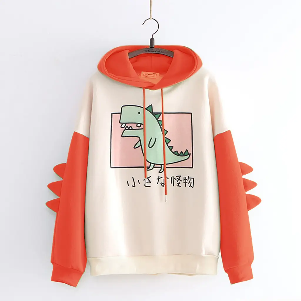 Dinosaur Printed Sweatshirt Men Women Autumn Winter - Image 16