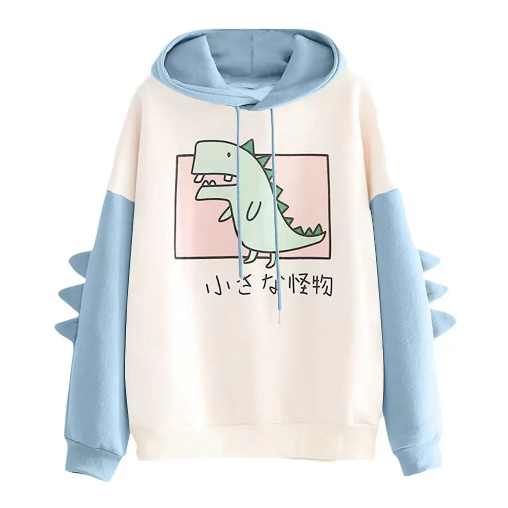 Dinosaur Printed Sweatshirt Men Women Autumn Winter - Image 17